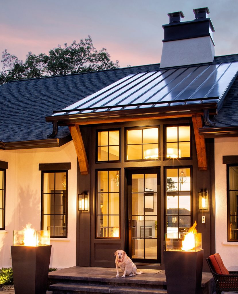 Acucraft Dual Outdoor Fire Features for Hendel Homes Custom Home Acucraft dual outdoor fire features designed for a Hendel Homes custom home, enhancing the luxury and ambiance of the outdoor living space.