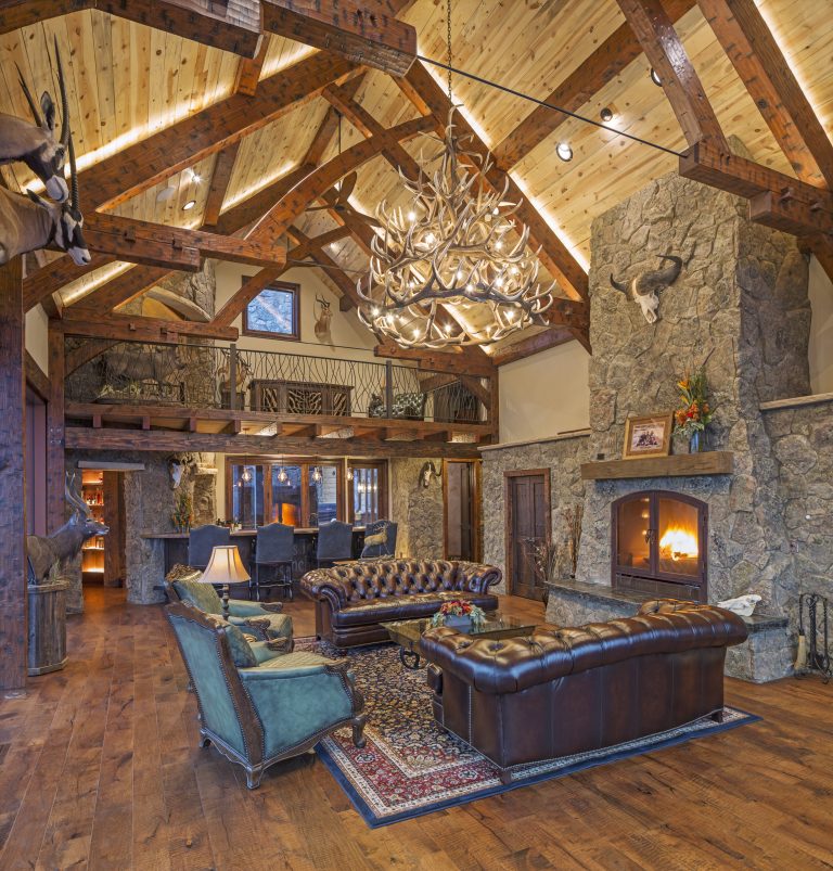 Traditional Fireplaces in Rustic Colorado Home - Acucraft Fireplaces