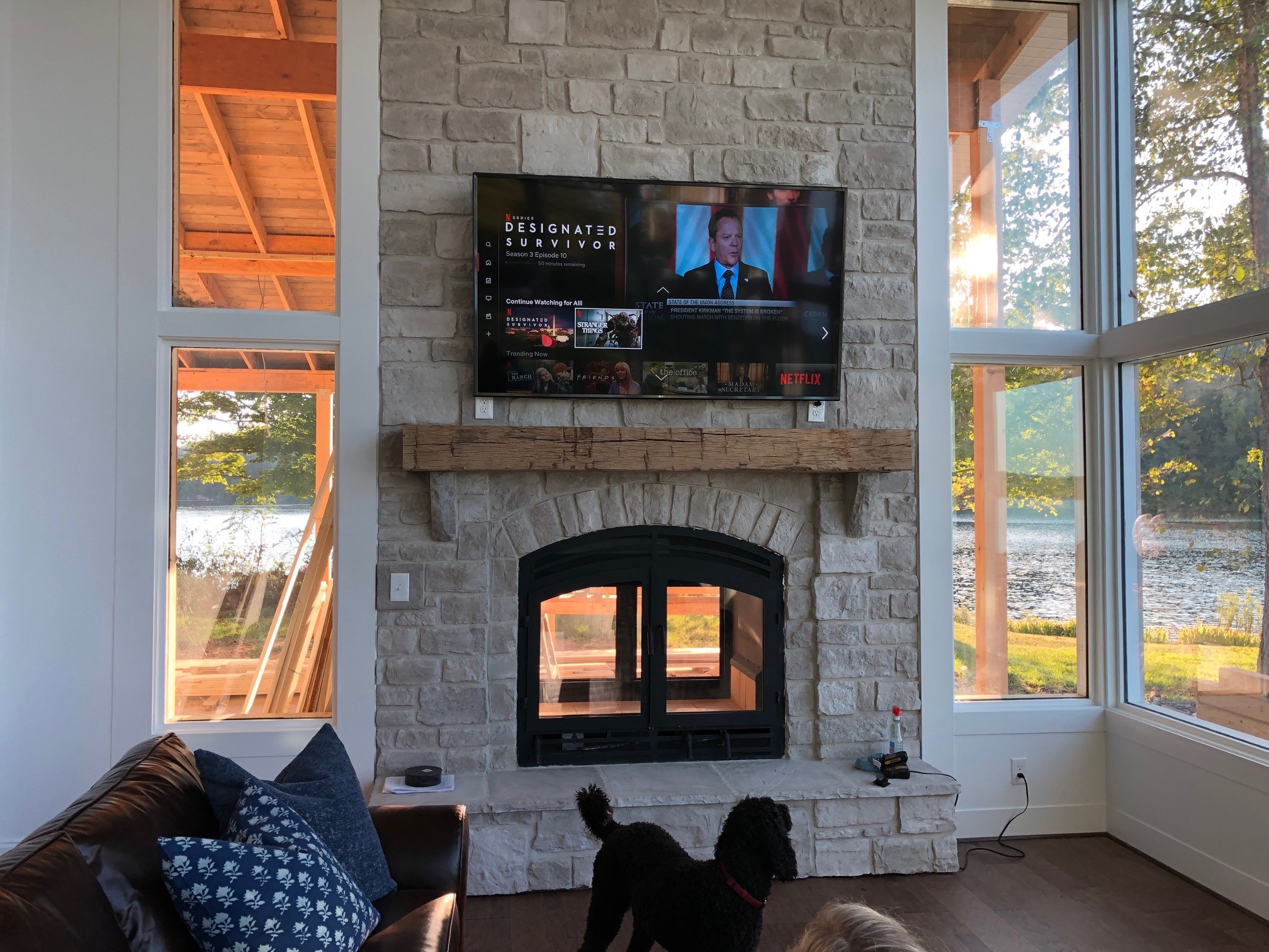 fireplace pictures with tv
