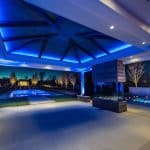 Acucraft Custom Four Sided Outdoor Gas Fireplace with Glass Media (1)