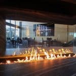 Acucraft Custom Gas Open Peninsula Fireplace