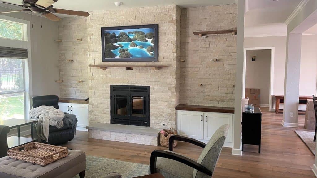 Acucraft Hearthroom 30 See Through Wood Fireplace with Grids