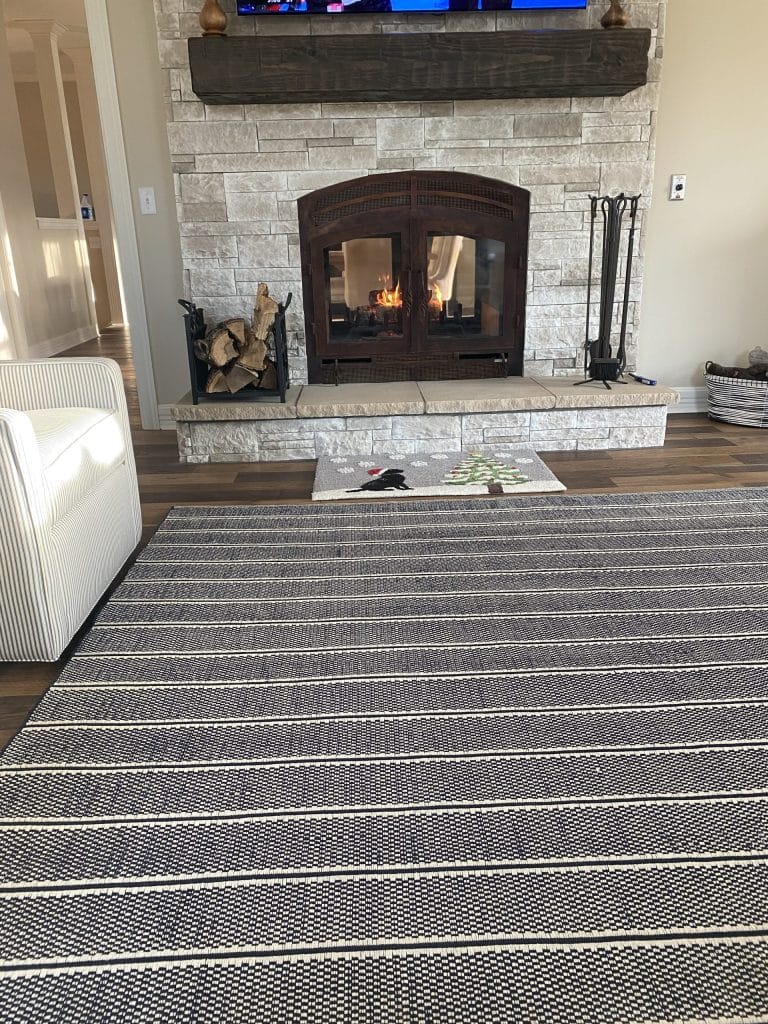 Acucraft Hearthroom 30 See Through Wood Fireplace with Patina Finish