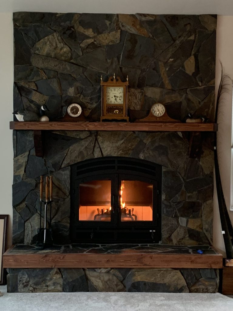 Acucraft Hearthroom 30 Single Sided Wood Fireplace-rustic view 2