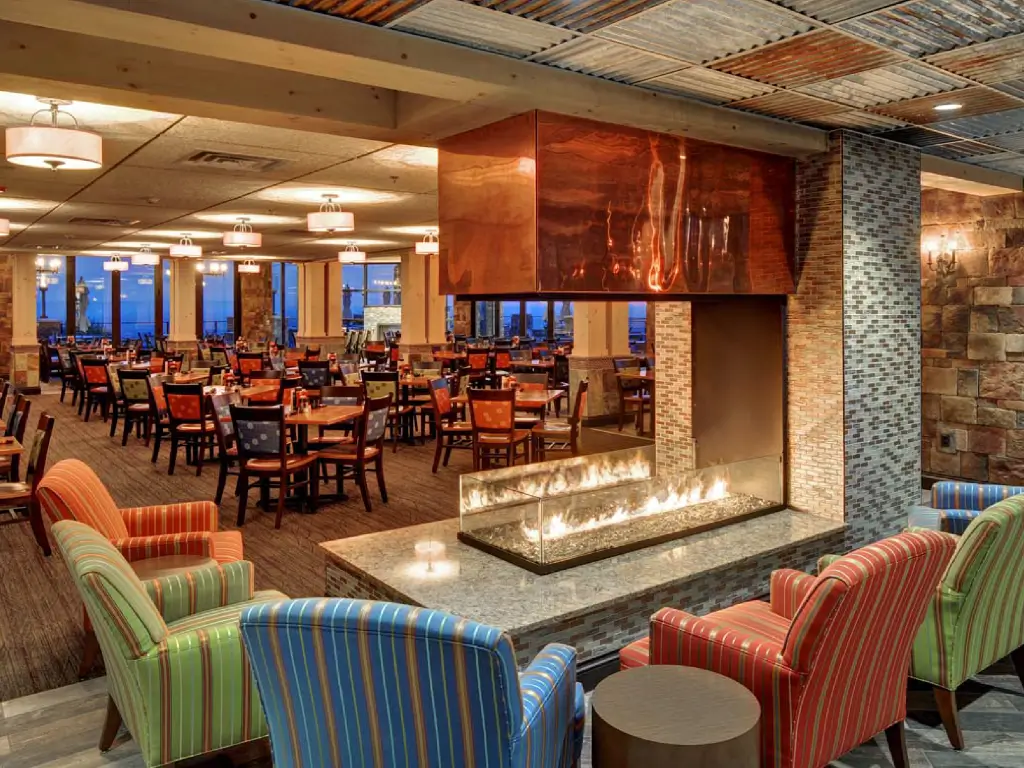 Peninsula custom gas open fireplace commercial Peninsula custom gas open fireplace commercial