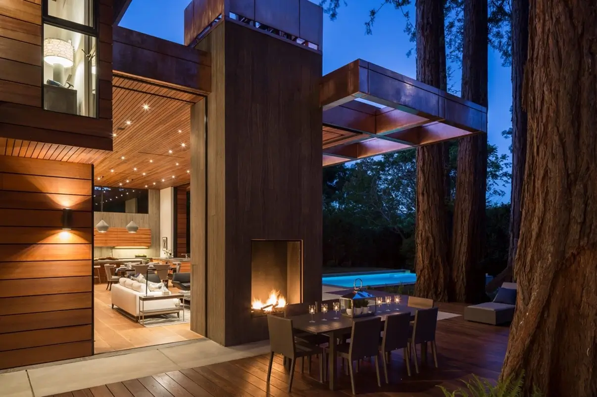 Outdoor Fireplace Design 1